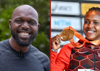 Faith Kipyegon Hilariously Taunts Larry Madowo as She Allows Him to Touch Her Medals