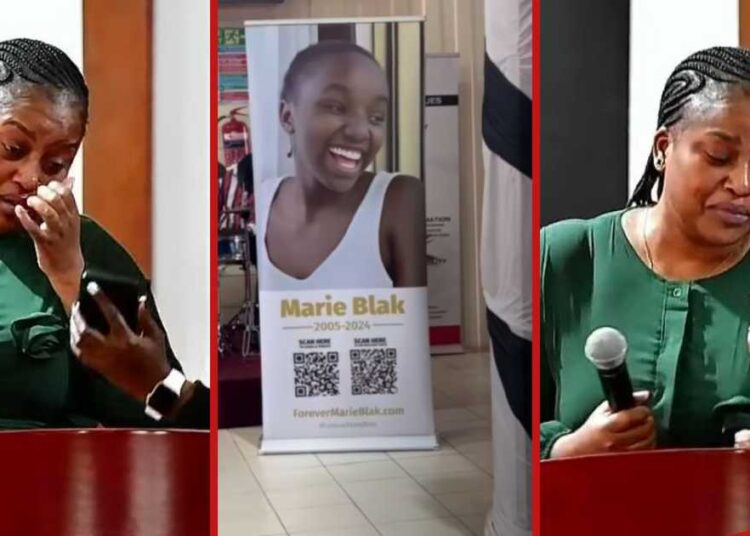 Marie Achieng’s stepmother became emotional as she recounted the last moments she spent with Marie.