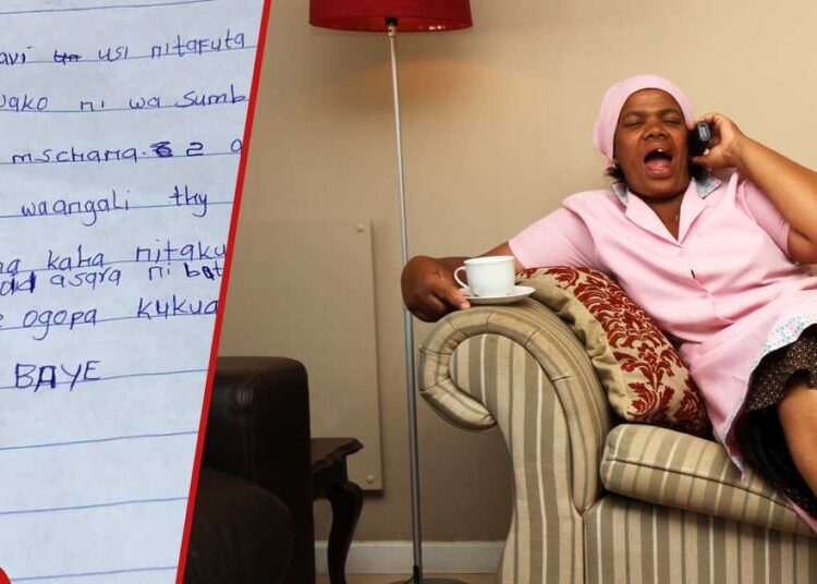 Kenyan Househelp Escapes Employer’s House at Night, Leaves Puzzling Note Revealing Her Departure Reason